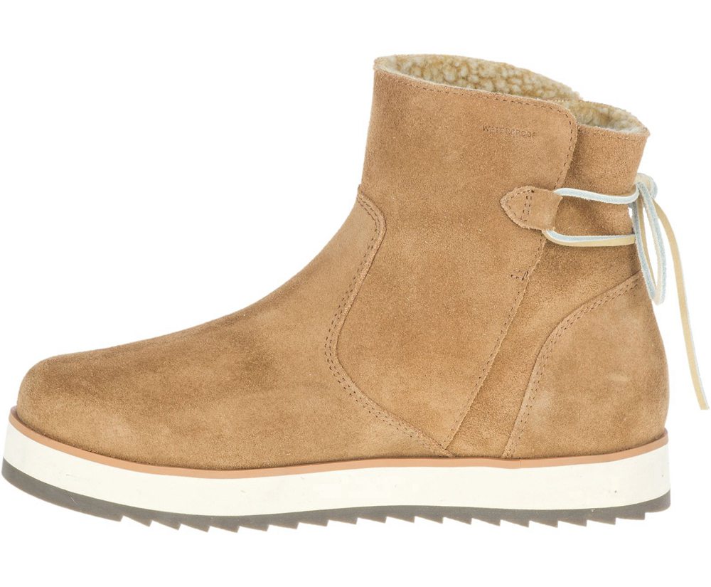 Merrell Støvler Dame - Juno Bluff Polar Waterproof - Brune - TGJ715342